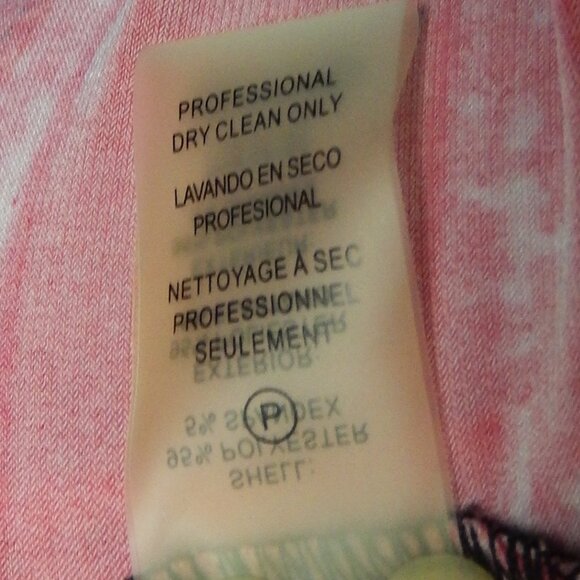 Calvin Klein Multicolored Pleated Neck Sleeveless Career Top Size Medium EUC - Picture 11 of 11